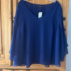NWT Lane Bryant Sheer Chiffon Top